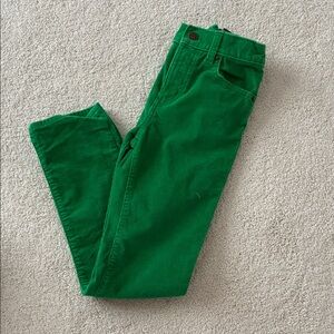 Crewcuts Stretch Green Corduroy Pants